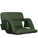 Vandra™ Arc - Scandinavian Stadium Seat with Back Support &amp; BenchLock™ - Wide Padded Bleacher Chair with Cushion &amp; Arc Recline™ Arm Rest for Bleachers