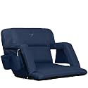 Vandra™ Arc - Scandinavian Stadium Seat with Back Support & BenchLock™ - Wide Padded Bleacher Chair with Cushion & Arc Recline™ Arm Rest for Bleachers