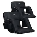 Vandra™ Arc - Scandinavian Stadium Seat with Back Support &amp; BenchLock™ - Wide Padded Bleacher Chair with Cushion &amp; Arc Recline™ Arm Rest for Bleachers