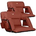Vandra™ Arc - Scandinavian Stadium Seat with Back Support &amp; BenchLock™ - Wide Padded Bleacher Chair with Cushion &amp; Arc Recline™ Arm Rest for Bleachers