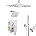 VANFOXLE Shower Faucet Set Brushed Nickel Modern Shower System