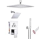 VANFOXLE Shower Faucet Set Chrome Modern Shower System