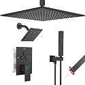 VANFOXLE Shower Faucet Set Matte Black Modern Shower System
