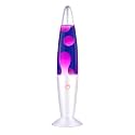 Vanful Purple Magma Lamp with White Wax Sliver Base Gorgeous Liquid Motion Mood Lamp Relaxing Decoration for Home Office Bedroom Glitter Lamps for Adults Kids as Nightlight