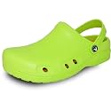 VANGELO Professional Slip Resistant Clog Waterproof Men Work Nurse Shoe Chef Shoe Ritz Black Lime White Multicolor