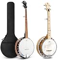 Vangoa Banjo 5 String Full Size and Banjo with Tone Ring Bundle
