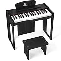 Vangoa Kids Piano Keyboard, 37 Keys Digital Piano for Kids, Music Educational Instrument Toy, Wood Piano for Girls and Boys,Classic Black