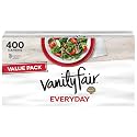 Vanity Fair Everyday Paper Napkins, 400 Count White Dinner Napkins