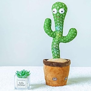 vanityx talking cactus toy for kids dancing cactus toys singing wriggling recording amp repeating plush baby toy funny educational musical toy for toddlers boys amp girls interactive home dcor gift