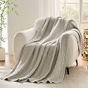 VANJOROY 9-Layer Muslin Throw Blanket King 90" x 108" Light Grey, 100% Cotton Organic Breathable Lightweight Large Throw for Couch Bed Quilt and Bedspread - All Season Muslin Soft Gauze Blanket
