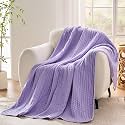 VANJOROY 9-Layer Muslin Throw Blanket King 90" x 108" Purple, 100% Cotton Organic Breathable Lightweight Large Throw for Couch Bed Quilt and Bedspread - All Season Muslin Soft Gauze Blanket