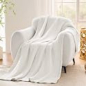 VANJOROY 9-Layer Muslin Throw Blanket King 90" x 108" White, 100% Cotton Organic Breathable Lightweight Large Throw for Couch Bed Quilt and Bedspread - All Season Muslin Soft Gauze Blanket