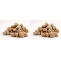 Stone Decorative Pure Natural Brown Stones Pebbles for Home &amp; Garden Decoration (Natural Brown, 450gm) (Pack of 2)