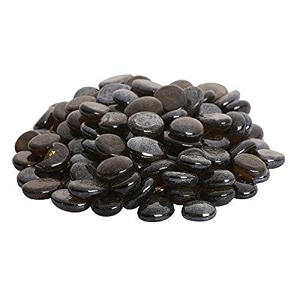 vannef stone glossy finish decorative shiny glass pebbles for aquarium vase filler home garden amp outdoor decoration coffee_450gm