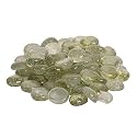 Stone Glossy Finish Decorative Shiny Glass Pebbles for Aquarium Vase Filler Home Garden &amp; Outdoor Decoration (Crystal_Transparent_4900gm)