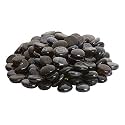 VANNEF Stone Glossy Finish Decorative Shiny Glass Pebbles for Aquarium Vase Filler Home Garden &amp; Outdoor Decoration (Coffee_450gm)