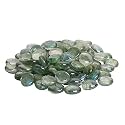 Stone Glossy Finish Decorative Shiny Glass Pebbles for Aquarium Vase Filler Home Garden &amp; Outdoor Decoration (Multi_Transparent_1950gm)
