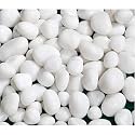 Stone Small White Decorative Pebbles for Garden &amp; Home Decor (White, 950gm)