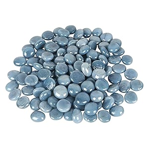 stone special polished shiny glass pebbles for home garden aquarium landscape outdoor decoration 1950gm