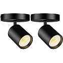 VANoopee Flush Mount LED Ceiling Spotlight Dimmable 10W 3000K Black 2 Pack