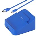 Vanpark Charging Station Dock & Charging Cable Cord for Xbox Elite Wireless Controller Series 2, Charging Set for Xbox One Elite 2 Controller (Blue)