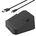 Vanpark Charging Station Dock &amp; Charging Cable Cord for Xbox Elite Wireless Controller Series 2, Charging Set for Xbox One Elite 2 Controller (Black)