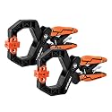 VANQUISH 2-Pack 2 Inch Quick-Release Ratcheting Wood Clamps for Woodworking, Professional Hand Clamps, Ergonomic Handles, 55 LBS Clamping Force, 3607-2