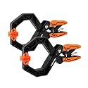 VANQUISH 2-Pack 4 Inch Quick-Release Ratcheting Wood Clamps for Woodworking, Professional Hand Clamps, Ergonomic Handles, 55 LBS Clamping Force, 3608-2