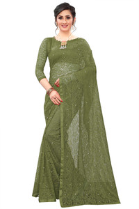 vanraj creation self design bollywood net saree light green
