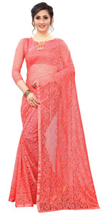 vanraj creation self design bollywood net saree pink
