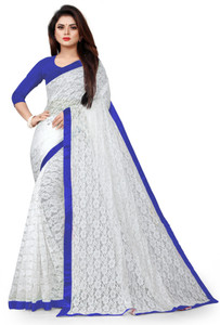 vanraj creation self design bollywood net saree blue