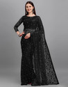 VANRAJ CREATION Self Design Bollywood Net Saree