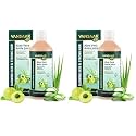 Vansaar 45+ Aloe Vera Amla Juice, 1L | Wild Amla & Pulpy Aloe Vera Harvested in 24 Hours | For Hair Growth, Skin Glow & Detoxification (Pack of 2)