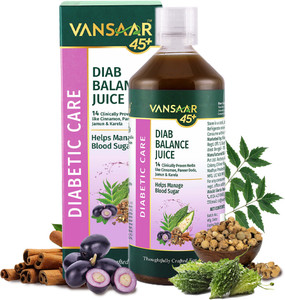 vansaar diabetes care juice with 14 herbs like karela neem jamun cinnamon  more 15 l