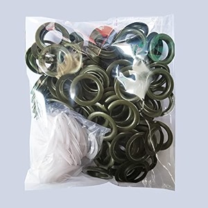 plastic eyelet rings with lock for windows and door curtains pack of 100