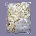 Plastic Eyelet Rings With Lock for Windows and Door Curtains, Pack of 100 (Cream)