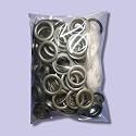 Plastic Curtain Eyelet Rings with Lock for Windows Curtains,Door Curtains,Pack of 100