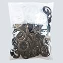 Plastic Eyelet Rings With Lock for Windows and Door Curtains, Pack of 100