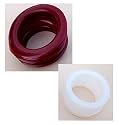 Plastic Eyelet Rings With Lock for Windows and Door Curtains, Pack of 100 (Maroon)