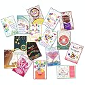 VantageKart Birthday Greeting Cards Set of 16 | A5 Size, 300 GSM Multicolor Cards | Write Your Own Wishes | For Brother, Sister, Husband, Wife, Parents &amp; Friends
