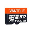 Vantrue 512GB microSDXC UHS-I U3 4K Memory Card with Adapter for Dash Cams