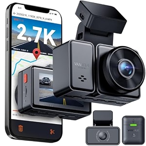 Vantrue E2 Dash Cam Front and Rear