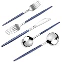 VANVRO - 20 Piece Stainless Steel Satin Finish Cutlery Set Service for 4 Home and Restaurant Dishwasher Safe
