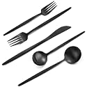 VANVRO - 60 Piece Stainless Steel Flatware Set, Satin Finish, Service for 12, Home and Restaurant, Dishwasher Safe