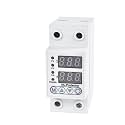 VAP-40/63/100 Digital Voltage Protector 110V 220V 1P+N 63A 3P+N 100A 2Pole Din Rail Adjustable Overvoltage and Undervoltage Current Protection Display(100A,3P N Only 230V)
