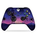 Vaporwave Grid Custom X-box Controller Wireless compatible with X-box One/X-box Series X/S by DreamController | Proudly Customized in USA with Permanent HYDRO-DIP Printing(NOT JUST A SKIN) (MODDED)