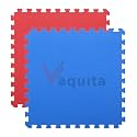 VAQUITA® Puzzle Exercise Mat | 100cm x 100cm | Reversible Interlocking Gym &amp; Yoga Mat | Kabaddi &amp; Play Mat (RED &amp; BLUE, 20MM- 2 MATS)