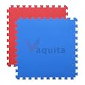 VAQUITA® Puzzle Exercise Mat | 100cm x 100cm | Reversible Interlocking Gym &amp; Yoga Mat | Kabaddi &amp; Play Mat (RED &amp; BLUE, 20MM- 10 MATS)