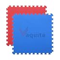 VAQUITA® Puzzle Exercise Mat | 100cm x 100cm | Reversible Interlocking Gym &amp; Yoga Mat | Kabaddi &amp; Play Mat (RED &amp; BLUE, 30MM- 6 MATS)