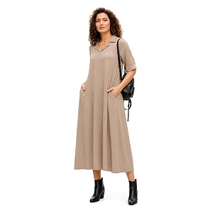 Varanga Casual Flowy Midi Dress for Women